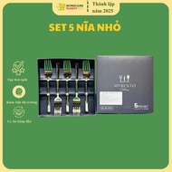 Set of 5 Myresto 304 stainless steel plates 15cm