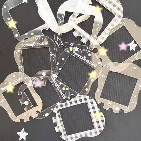 Transparent Tamagotchi Uni Faceplate Accessories Cute Tamagotchi Uni Panel Paper Decoration