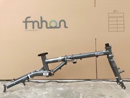 Fnhon Gust Frame Chrome CR-MO Steel Folding Bike Frame Fork with Handlepost 16  305 349 V Brake Fram