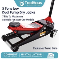 【Limited Offer】Heavy Duty 3 Ton Floor Jack Hydraulic Floor Jack Floor Jack Hydralic Jack Double-Pump