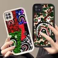 GK-5 Bape Silicone Black White Casing for OPPO Realme Reno F17 4F C11 A93 C20A A16K A16E C20 Pro 202