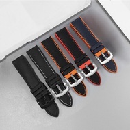 Nylon Surface Rubber Sole Men's Watch Strap Suitable for Tissot Strap Universal 18/20/21/22mm Soft B