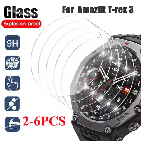 Screen Protector Tempered Glass For Amazfit T-Rex 3 Scratch resistant HD Protective Film For Amazfit
