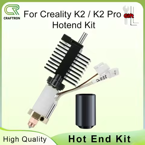For Creality K2 K2Pro Hotend Kit Ceramic Heating Block Kit 0.4mm All-metal Integrated Quick Swap Noz