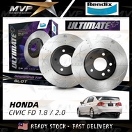Original Bendix Ultimate+ Sport Performance Disc Rotor - Honda Civic FD SNA 1.8 / 2.0 Front & Rear D