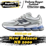 New Balance ABZORB 2000 men's low-top running shoes, comfortable lightweight durable, in white gray 