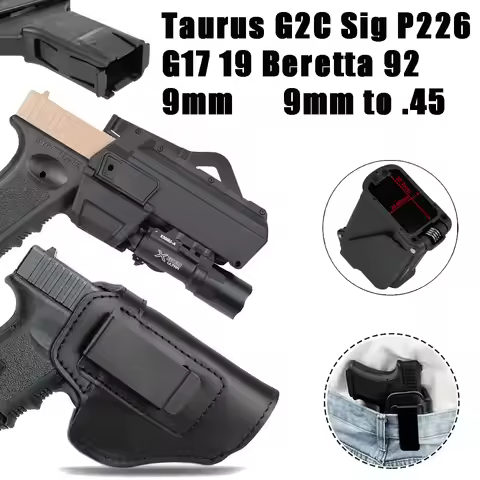 9mm Universal IWB OWB Gun Holster Loader For Taurus G2C Sig P226 SP2022 Glock 17 19 23 26 Beretta 92