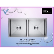 ITTO IT-L384NA NANO DOUBLE BOWL KITCHEN SINK