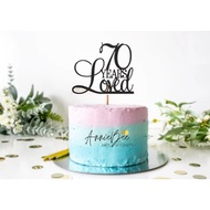 70th Birthday Cake Topper