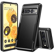 Trường hợp bảo vệ màu đen cho Google Pixel 9 Pro XL Pixel 8 Pro hai lớp chống thả bậc quân sự trường