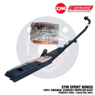 SYM SPORT BONUS 100% ORIGINAL EXHAUST MUFFLER ASSY EXZOS PIPE 18000-VBJ-9001