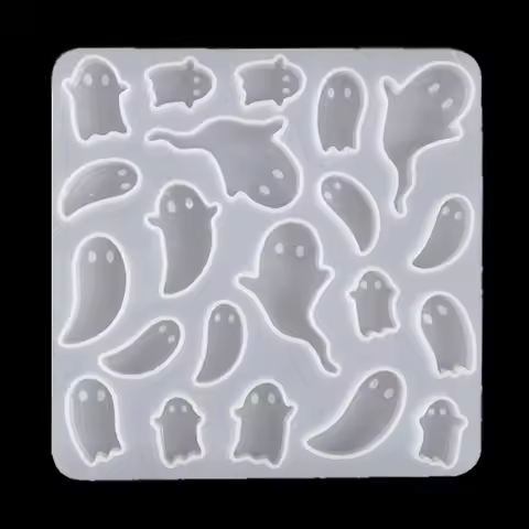 Ghost Shape Resin Earring Silicone Molds for Epoxy Resin with Earring Epoxy Resin Molds for DIY Keyc