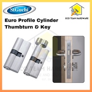 ST Guchi Euro Profile Cylinder Lock Thumbturn & Key 60mm 70mm