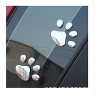 3D Three-Dimensional PVC Material Soft Rubber Car Sticker Car Footprint Sticker Dog Paw Cat Paw Bear
