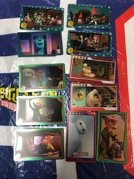 Disney store 優戰大都會/反斗奇兵/怪獸公司/Baymax 貼紙收藏卡/1