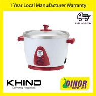 Khind Anshin 1.8L Rice Cooker with Stainless Steel inner Pot RC118M (Random Colour)