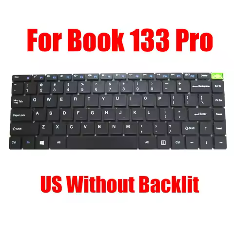 Replacement Laptop Keyboard For JOI Book 133 Pro English US Black Without Backlit New