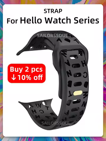 For Hello Watch 3 Plus Strap Silicone Hollow H15 Ultra Smart Watch Sport H14 H13 Ultra H12 H11 PRO M