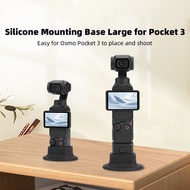Portable Camera Mount Silicone Action Camera Gimbal Base Desktop Camera Stand Compatible for OSMO Pocket 3 Camera