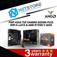 PWP ASUS TUF GAMING B550M-PLUS WIFI II mATX & AMD RYZEN 5 3600 PROCESSOR