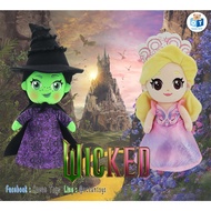 Wicked Authentic Green Witch Doll Elphaba (Elphaba) Glinda (Glinda) Fiyero (Fiyero): Size 9 Inches