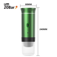 Wireless Electric Portable Espresso Coffee Machine for Car & Home Camping Coffee Maker 3-in-1 Capsul