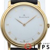 BMW Villeret 超薄自動腕錶 33 毫米 0021-1418-55，附原廠錶盒，18K 黃金/皮錶帶，男士腕錶，白色，拋光，成色極佳 [二手]