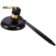 Wooden judge's gavel auction hammer with sound block for attorney judge auction handwork