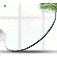 Round Glass Tempered Rattan Matching Coffee Table F5AK