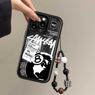 Graffiti Billiard Label Beaded Bracelet Back Casing Cover For VIVO Y17 Y15 Y12 Y12i Y3S 1901 1902 19