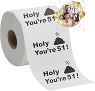 51st Birthday Gift Present Toilet Paper - Happy Fifty First 51 Prank Funny Novelty Gag Joke Gift - H