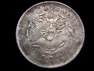 清朝湖北銅元-1903年大清湖北省造光緒元寶中心小花當十銅元(大角鄂龍全鱗)