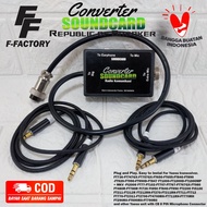 Soundcard Converter Microphone Mixer Micom Radio Rig Yaesu Connector CB 8 pin.