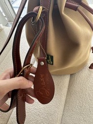 Brady Canvas Leather Bucket Bag Made in England