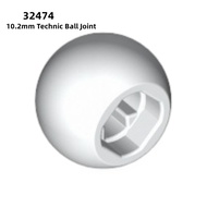 20pcs Technic Ball Joint 10.2mm MOC Brick 32474 Building Blocks Compatible Accessories kids Assemble