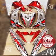 [NEW2023]Coverset LC135 V2 V3 V4 V5 MX King Vietnam Silver Red Yamaha LCV2 LCV3 LCV4 LCV5 Exciter MX Vietnam Merah Body