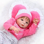 Plastic Body Doll Girl in Pink Shirt 55cm 22inch NPK Full Silicone Body Reborn Doll PVN4482