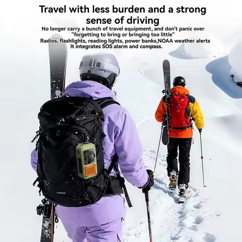 AS95-Emergency Hand Crank Radio Full-Band AM FM NOAA NOAA Weather Radio SOS LED Flashlight Power Ban