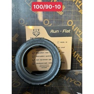 RUN-FLAT Tubeless Electric Scooter Tires Sizes 300-10, 350-10, 90/90-10, 90/90-12, 100/90-10, 14x250