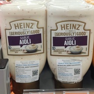 HEINZ Garlic AIOLI 295ML Mayonnaise with Garlic Galic AIOLI Mayonnaise