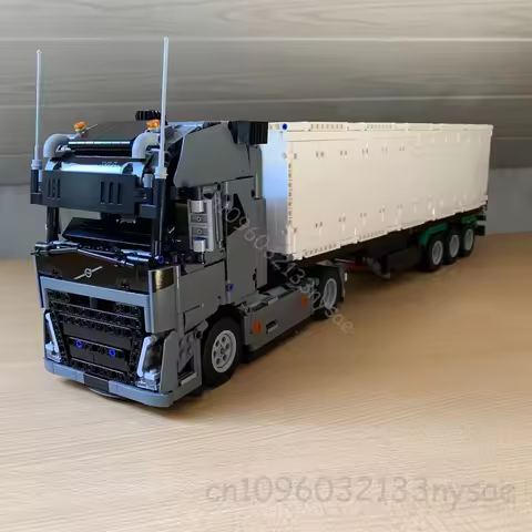 MOC Customized Engineering Container 4x4 or 6x4 FH Tractor Unit Dump Truck Tower Head High-tech DIY 