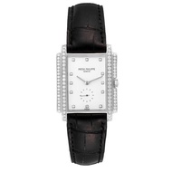 Patek Philippe Patek Philippe Gondolo (Reference 5025G). A white gold diamond-set manual wristwatch.