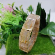 天然钛晶手排 13mm 35g (手围/wrist 16-16.5cm) Natural Titanium Bangle
