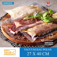(PACK) PLAIN Vacuum Plastic 27x40cm Vacuum/ PLAIN Food Vacuum/ 27 x 40 cm