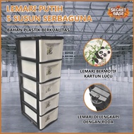 ready LACI PUTIH 5 SUSUN - Lemari Susun / Kabinet Plastik / Rak