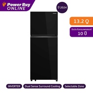 HITACHI Grand Carbon Line ตู้เย็น 2 ประตู 13.2 คิว Inverter (สี Glass Black) รุ่น HRTN6408SGBKTH