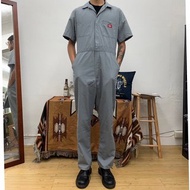 DICKIES 淺灰 連身工作服 工作褲 二手 古著 短袖