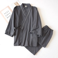 New store opening 50% discount for only three daysJapanese Style Kimono Cotton Spring & Fall Men Pla