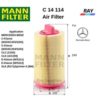MANN AIR FILTER C14114 FOR M/B C-Klasse(W203/C203/S203)(W204/C204/S204)(C203)E-Klasse(E-Klasse (W/S2