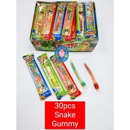 30pcs Snake Gummy Candy Assorted (±10gX30pcs) HALAL 小蛇水果软糖